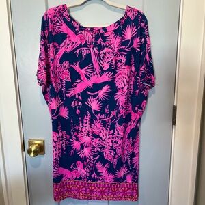 Lilly Pulitzer Lowe Indigo Dolman Sleeve Jersey Dress